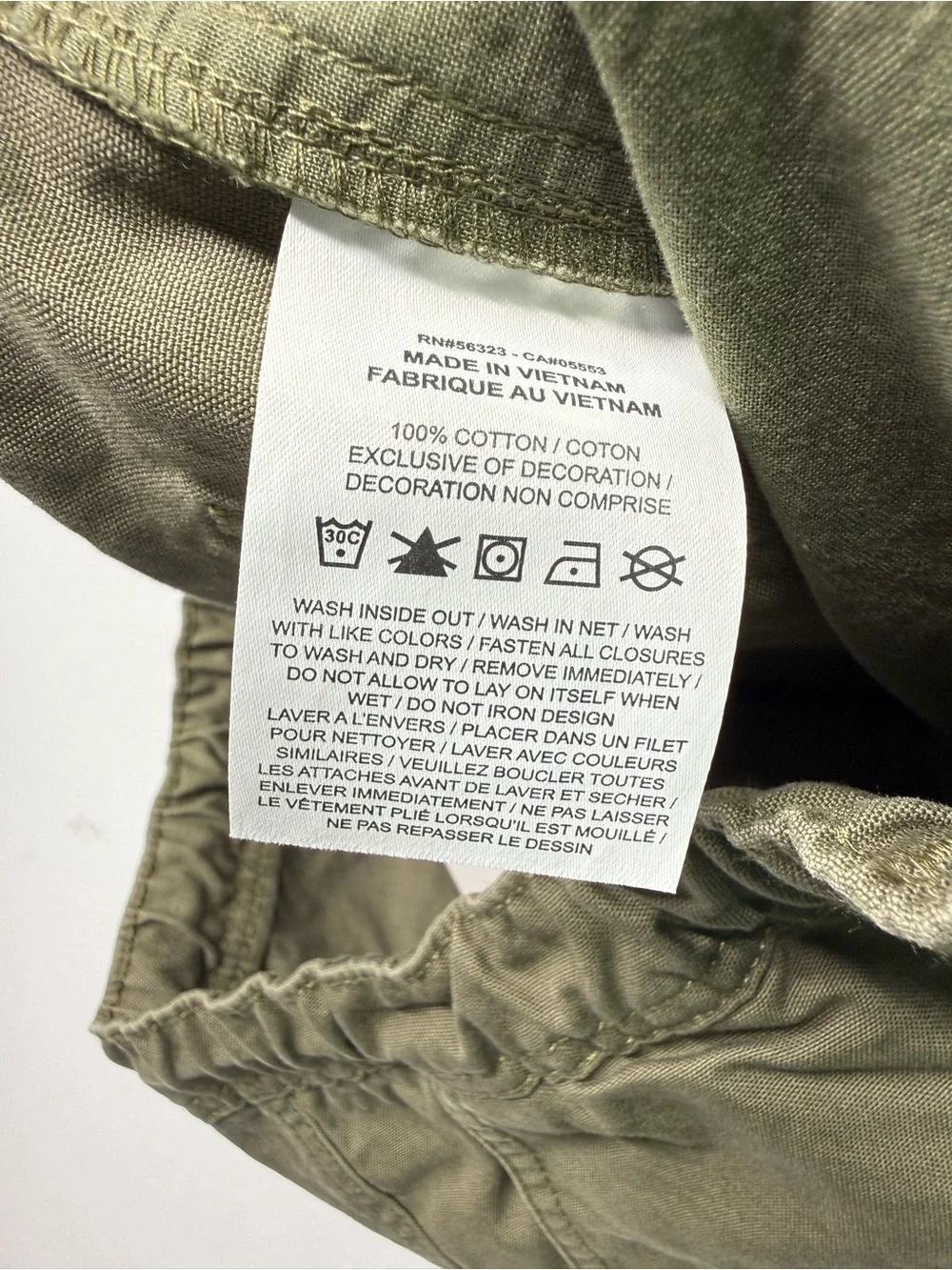 Jordan Essential Chicago Cargo Pants FV7255 -222 Men’s L Olive Retail $110 NWT